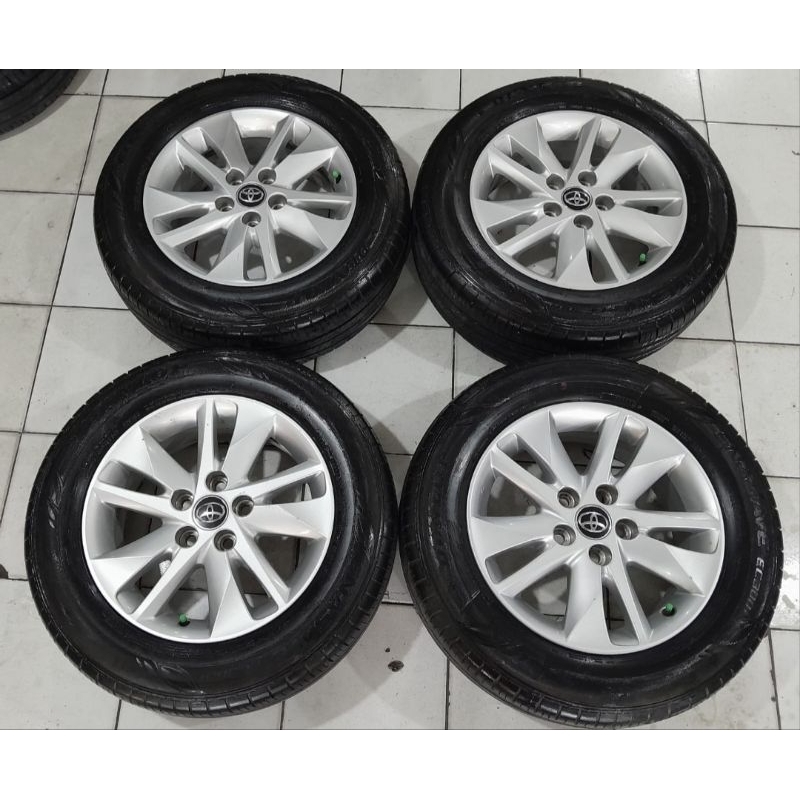 Velg pelek variasi mobil Second OEM Toyota kijang inova Reborn  ring 16 ban Dunlop enasave