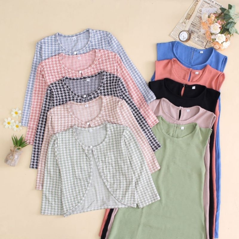 ALESHA KNIT GAMIS - Fashion Gamis Dress Anak Perempuan Usia 1 2 3 4 5 6 Tahun Motif Knit Feminim Lon