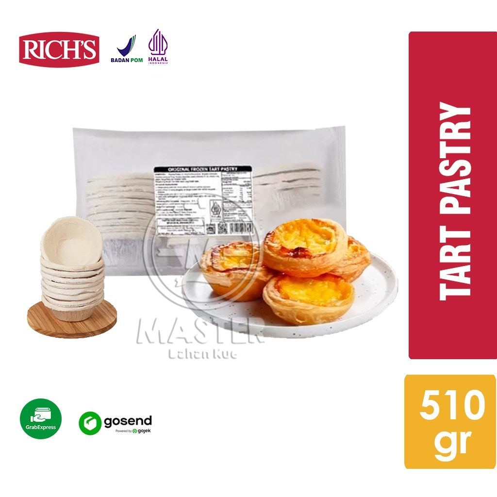 

Rich Frozen Tart Pastry Original isi 30 [510 gr] KHUSUS INSTANT