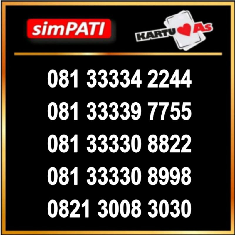 kartu perdana combo sakti telkomsel simpati nomor cantik 4g