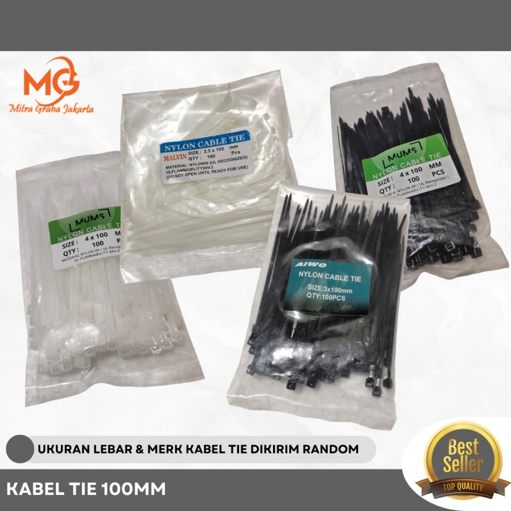 

Kabel Ties Cable Tie Nylon Tebal Malvin Hitam Putih 10 15 20 25 30 cm MGJ
