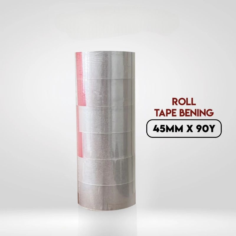 

Lakban Bening 1 selop 6 pcs 90 yard x 45mm isolasi lakban