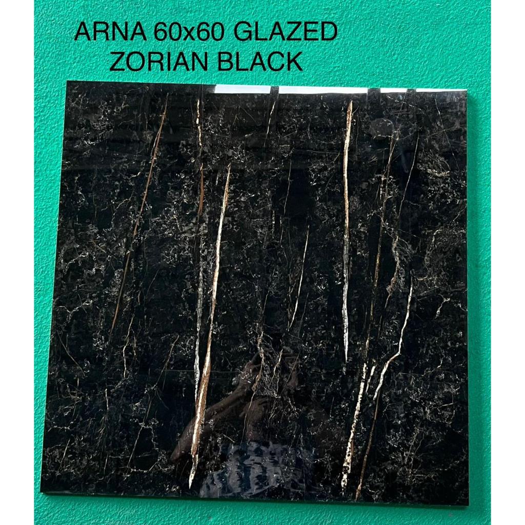 Granit Hitam Glazed Zorian Black 60x60 - Kilat