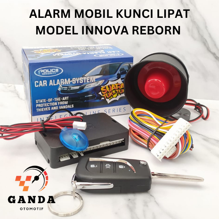ALARM MOBIL POLICE / REMOTE MOBIL MODEL KUNCI LIPAT INNOVA REBORN - ORIGINAL POLICE