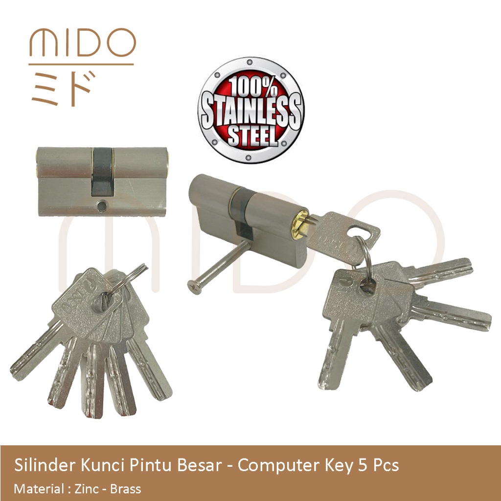 Silinder Kunci Pintu Besar / Anak Kunci Pintu Rumah / Cylinder Kunci Besar