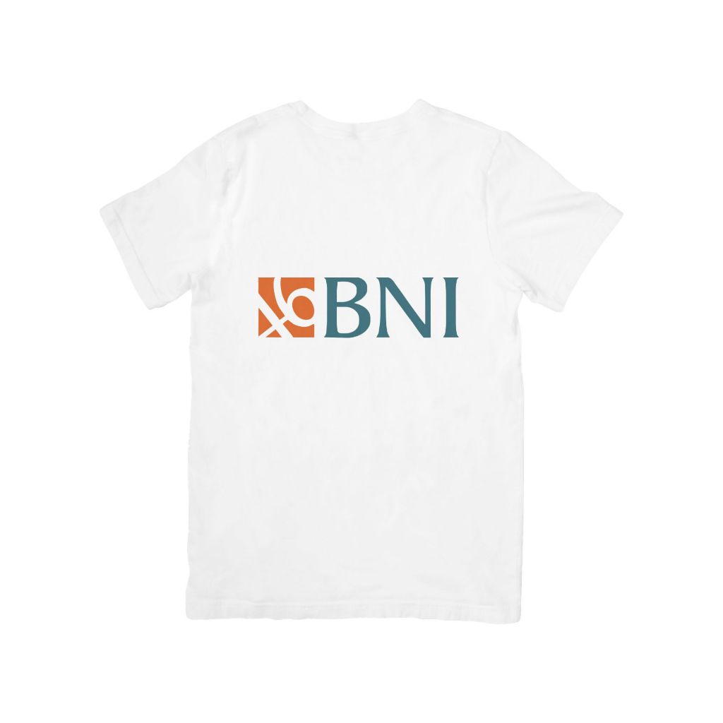 Kaos Custom T Shirt Logo Bank BNI BRI Mandiri BCA Panin Sinarmas Bisa Request