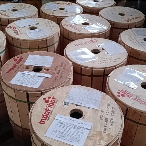 Fig8 kabel udara 4 core/ fig8 mini ku 4 core 2000meter INDOFIBER