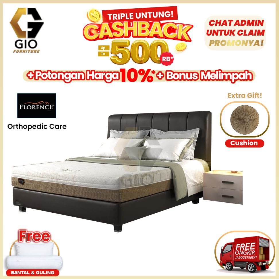 Kasur Florence Orthopedic Care / Florence Springbed Orthopedic Care (Full Set Mattress + Divan + Hea