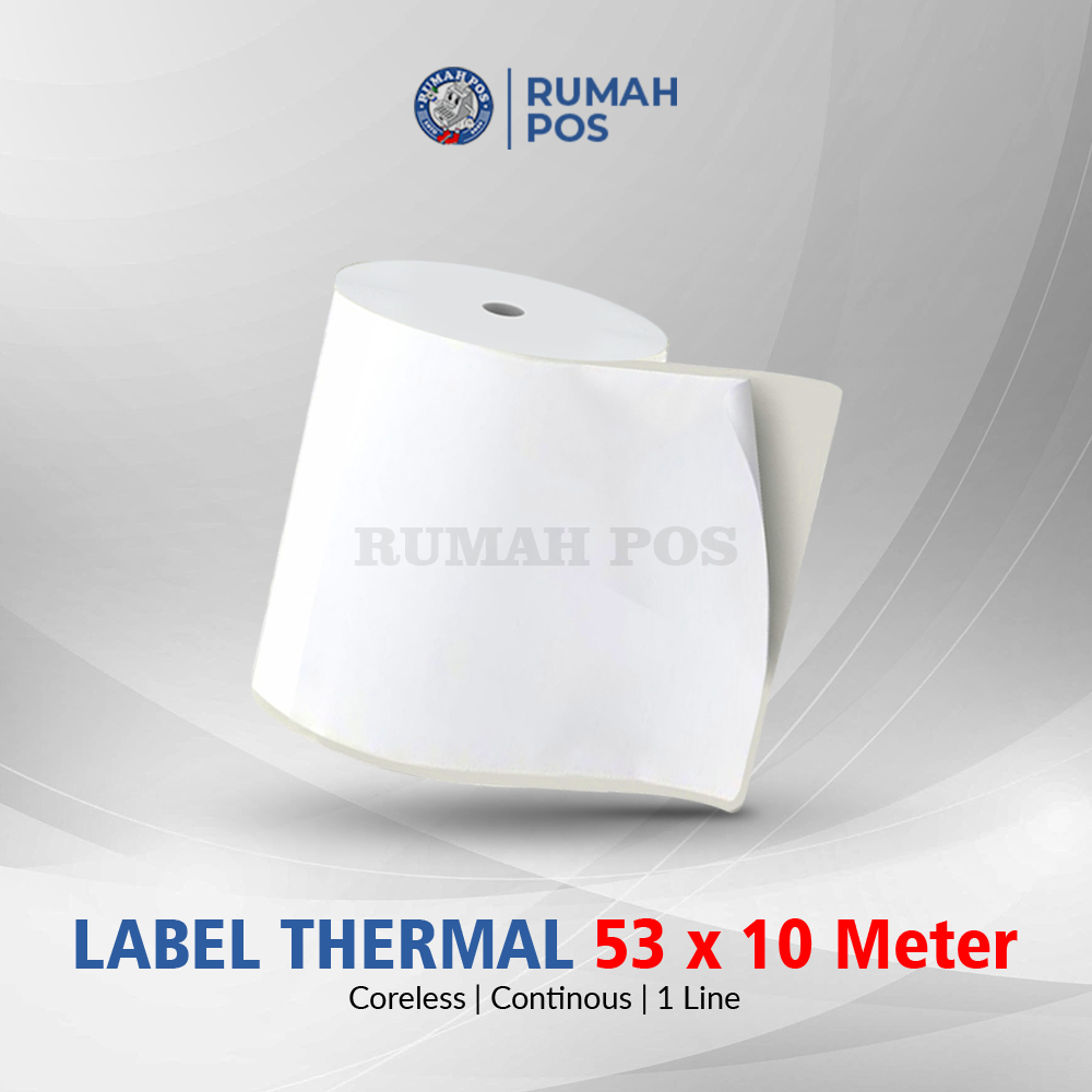 

KERTAS BARCODE THERMAL 53 X 10 METER - LABEL THERMAL CONTINUOUS 53X10 METER