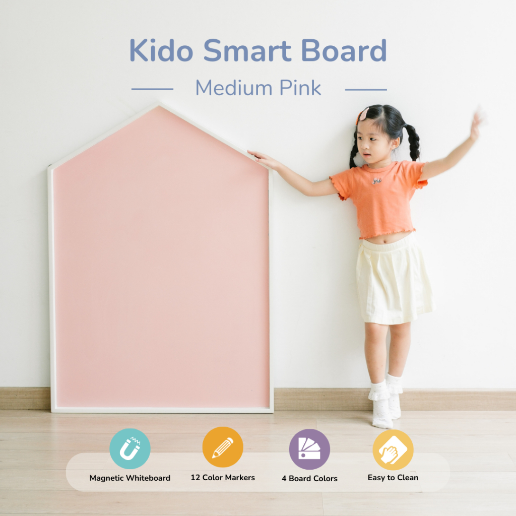

[MEDIUM] PINK - Magnetic Kido Smart Board by Kido Dido