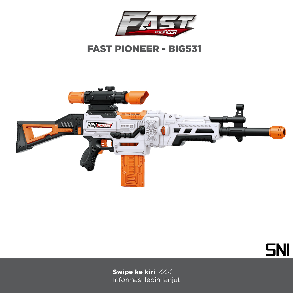 Fast Pioneer - Sniper 48 Darts Cheytac Series / Mainan Tembakan Peluru Busa / Mainan Tembakan Anak /