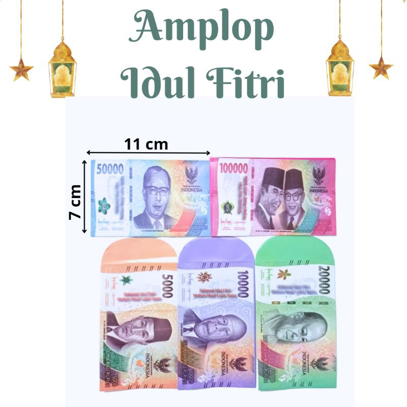 

Amplop / angpau Lebaran Gambar uang 1 pack isi10 pc