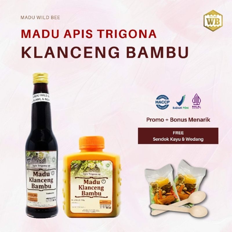 

Madu Klanceng Bambu / Madu Klanceng Lebah Apis Trigona - Wild Bee Kemasan Ekonomis