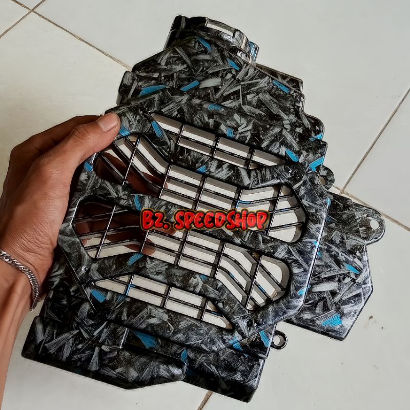 COVER TUTUP RADIATOR MODEL THAILAND VARIO KARBU 110 CARBON FORGED - WTP KARBON FORGED