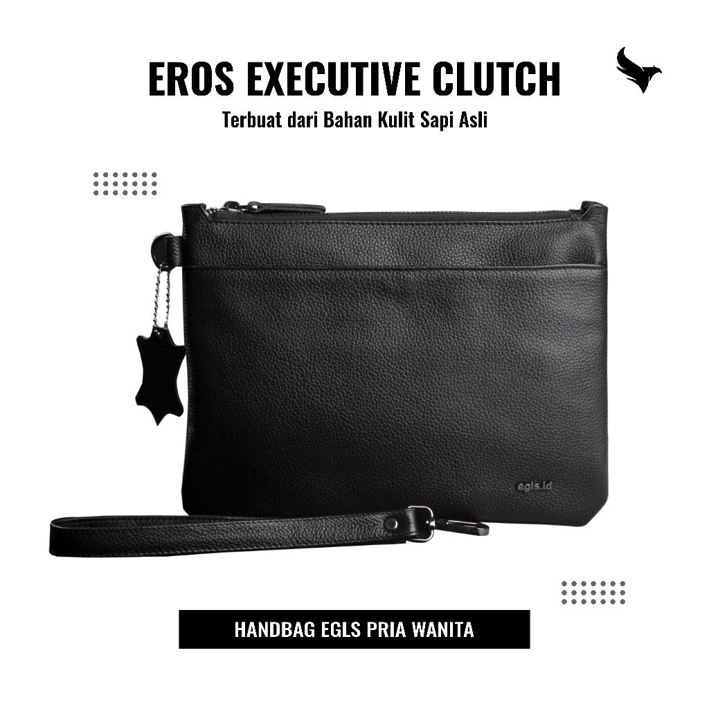 Tas Tangan Clutch Cluth Handbag Hanbag Executive Pria Wanita Tas Kulit Asli Premium Original Kuat Aw