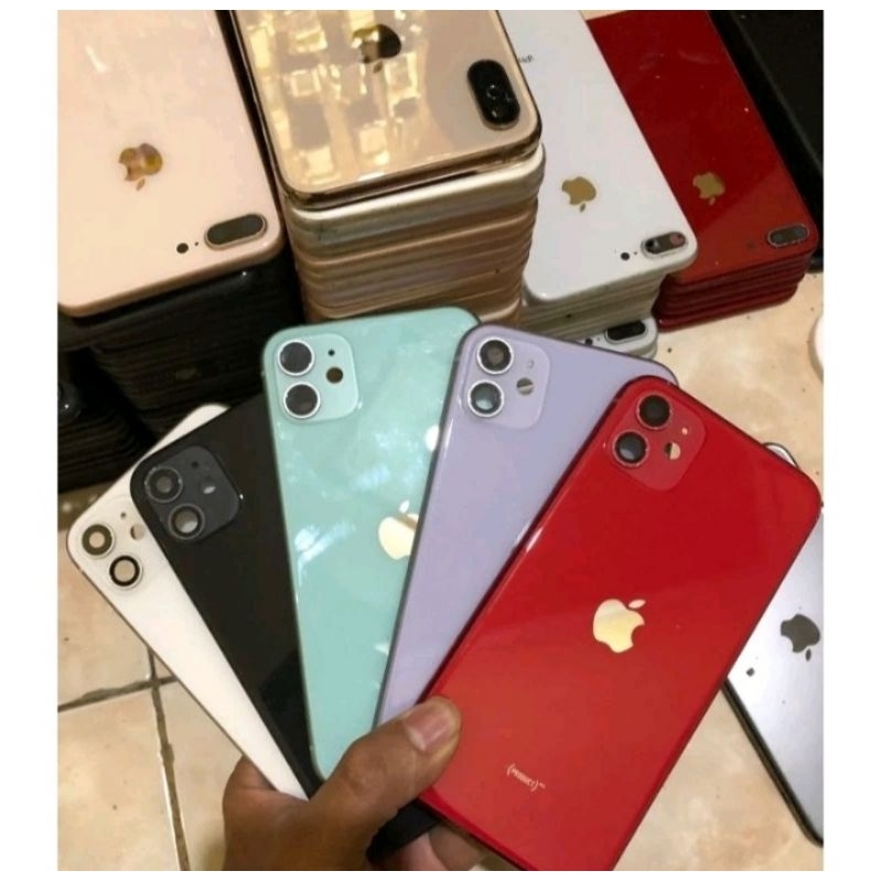 NEW READY HOUSING HOSING BACDOOR BACDOR TUTUP KESING BELAKANG IPHONEI 11 12 TOMBOL RANDOM