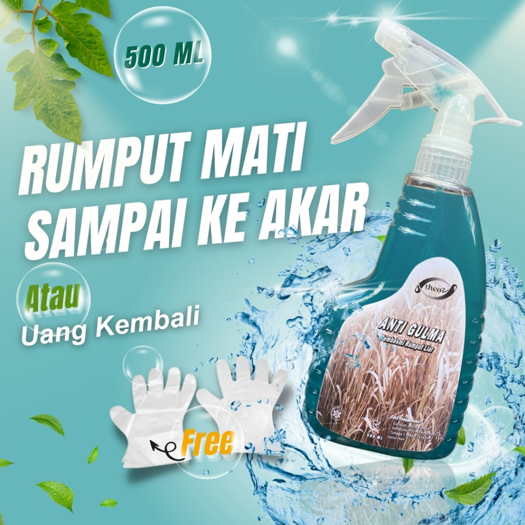 THEOZ Pembasmi Rumput Liar Penghilang Rumput Liar Ampuh Sampai Akar Siap Pakai Obat Anti Gulma 500 M