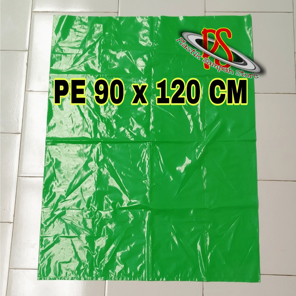 Kantong Plastik Sampah 90 x 120 Cm , Kantong Plastik Hijau 90x120 Cm , Kantong Sampah Hijau 90 x 120