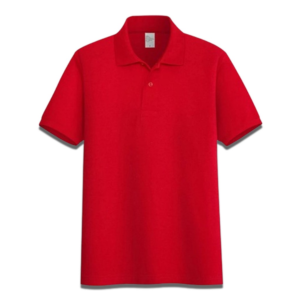 Baju Kaos Polo Pria Lengan Pendek Warna Merah / Baju Kaos Polo Cowok / Atasan Pria Kaos Polo / Baju 