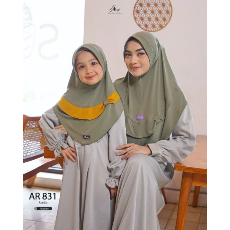Hijab Couple - Jilbab AR 831 Mom and Kids New 2024 By Hijab Arrafi