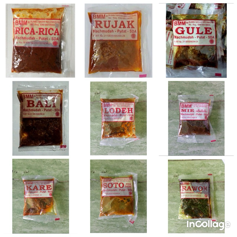 

Bumbu Masak Machmudah "BMM" Mahmuda Mahmudah Krengseng Gule Kare Soto Sambal Goreng Rendang Rujak