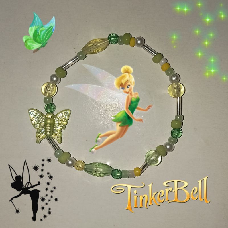 Tinkerbell bracelet,gelang manik Tinkerbell
