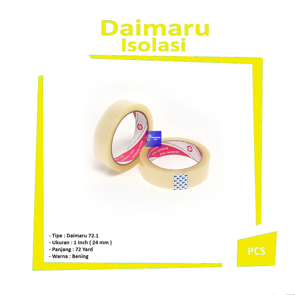 

DAIMARU - Selotip 1 inch x 72yard Isolasi - Roll