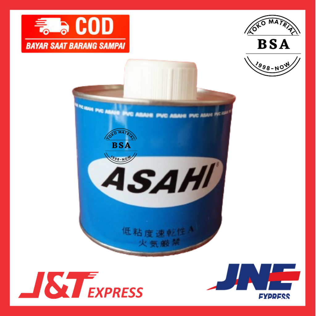 LEM PVC ASAHI 400 GRAM / LEM PVC KALENG LEM PIPA