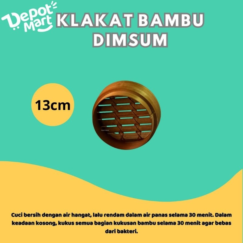 Klakat Bambu Kukusan Dimsum 13 Cm
