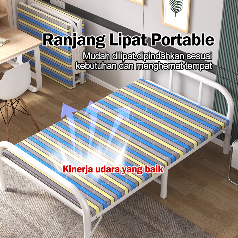 Ranjang Lipat Ranjang Besi Lipat Tempat Tidur Lipat Folding Bed Portabel