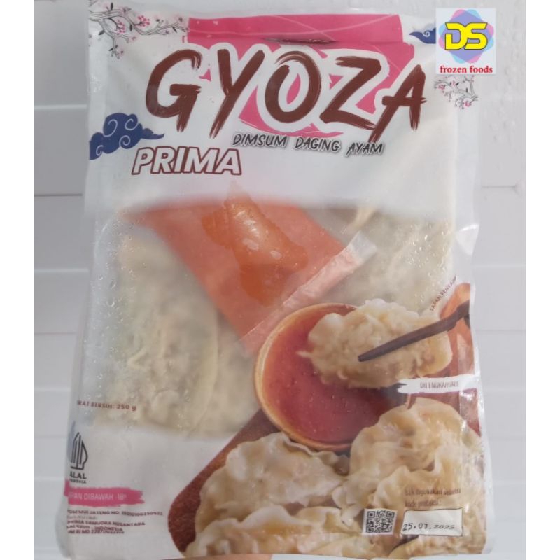 

PRIMA GYOZA DIMSUM DAGING AYAM 250GR ISI 10 ADA SAUS