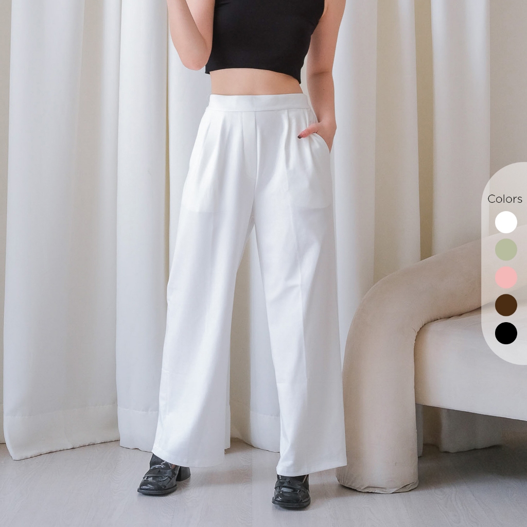 Isla Inara Pants - Celana Panjang Wanita - Bawahan - Pants - Bottom - Kulot - Ponte Cotton