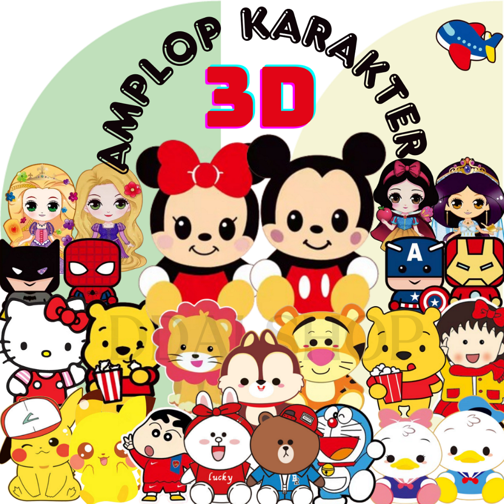 

Amplop uang Lebaran Karakter Unik Lucu motif doraemon, pikachu, hello kitty, superman, dll Murah