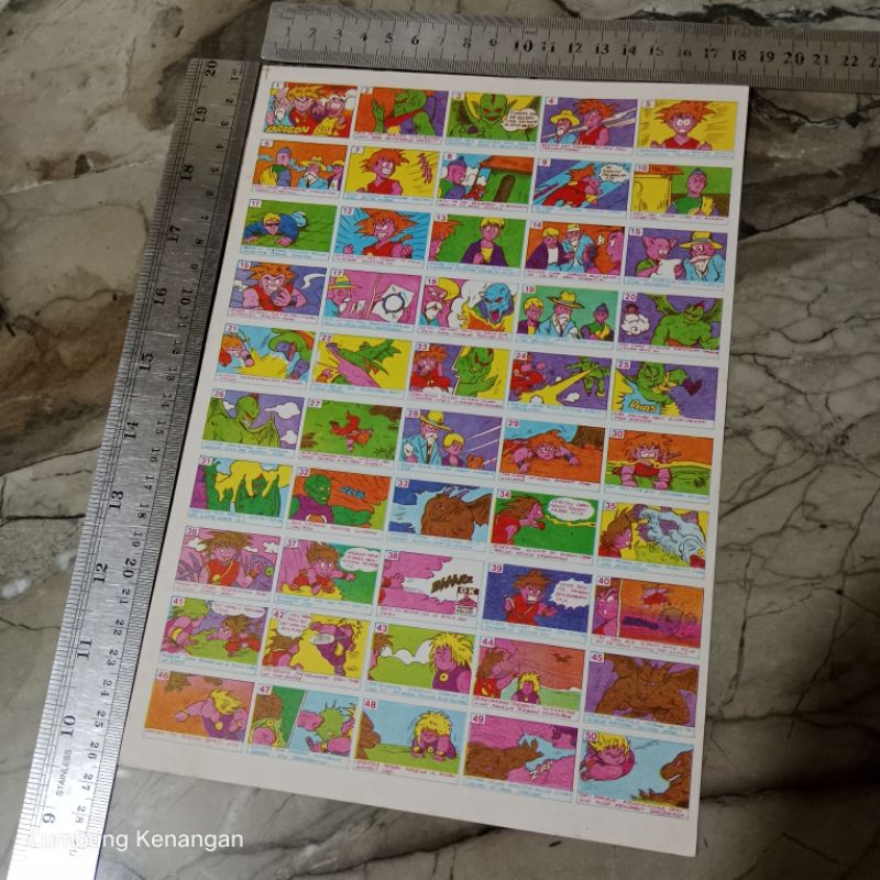 Mainan jadul Gambaran umbul Dragon Ball seri 1