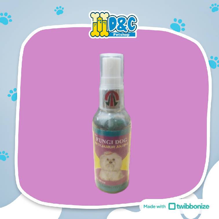 FUNGI DOG SPRAY 60ML - OBAT SEMPROT ANTI JAMUR GATAL KORENG ANJING