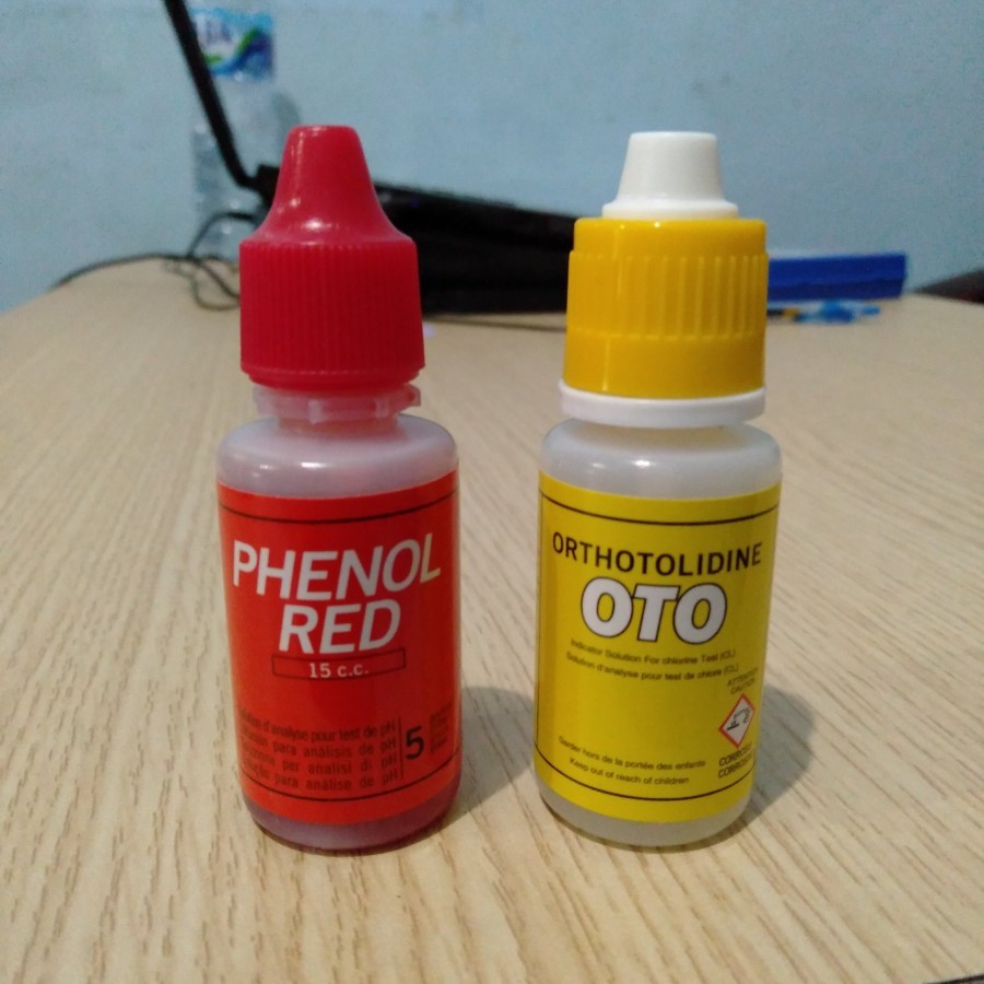 Testkit kolam renang / Refill teskit PH dan Oto / Pengukur PH air CL Kolam Aquan