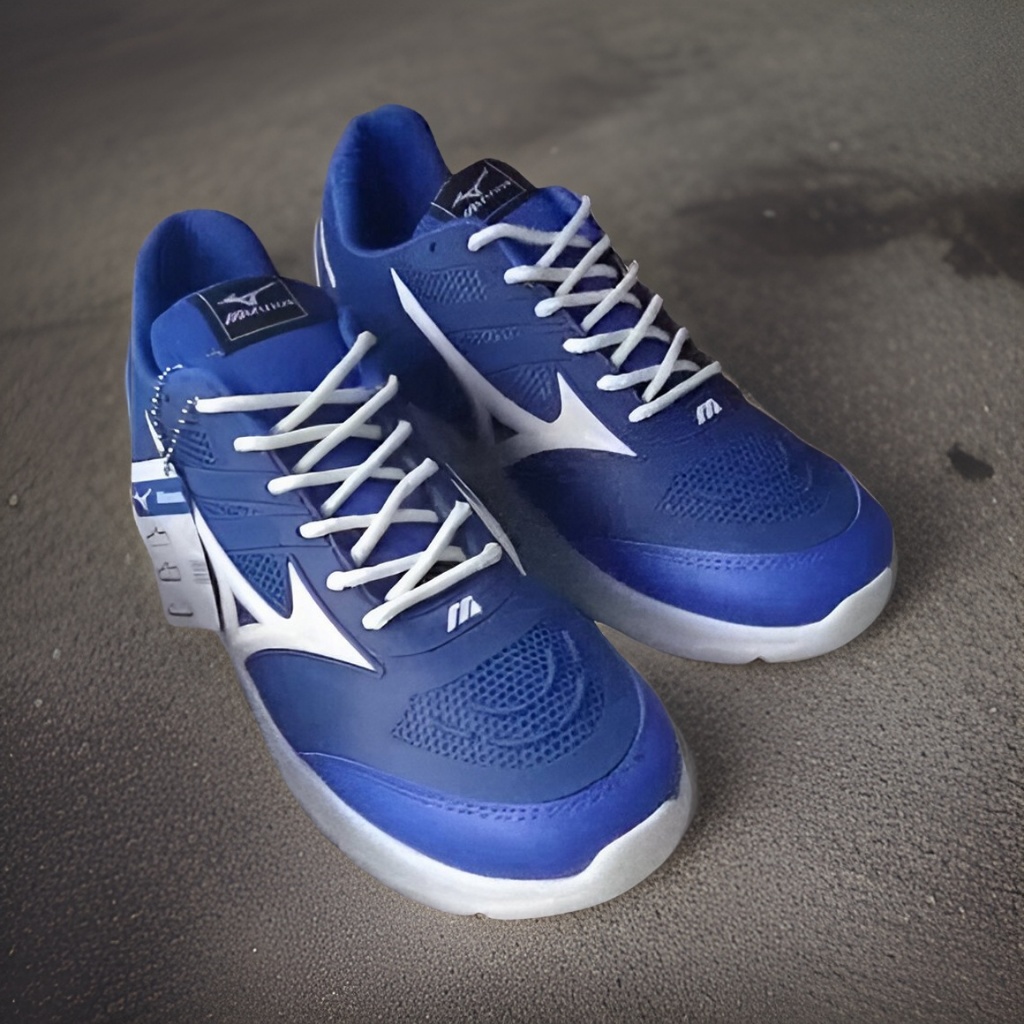 Sepatu Sneaker Olahraga Joging Biru Navy Cowok Ukuran Jumbo Besar Big SIze