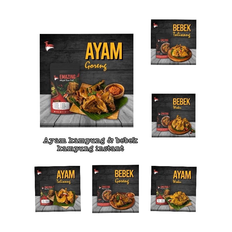 

bebek kampung instant 1 ekor