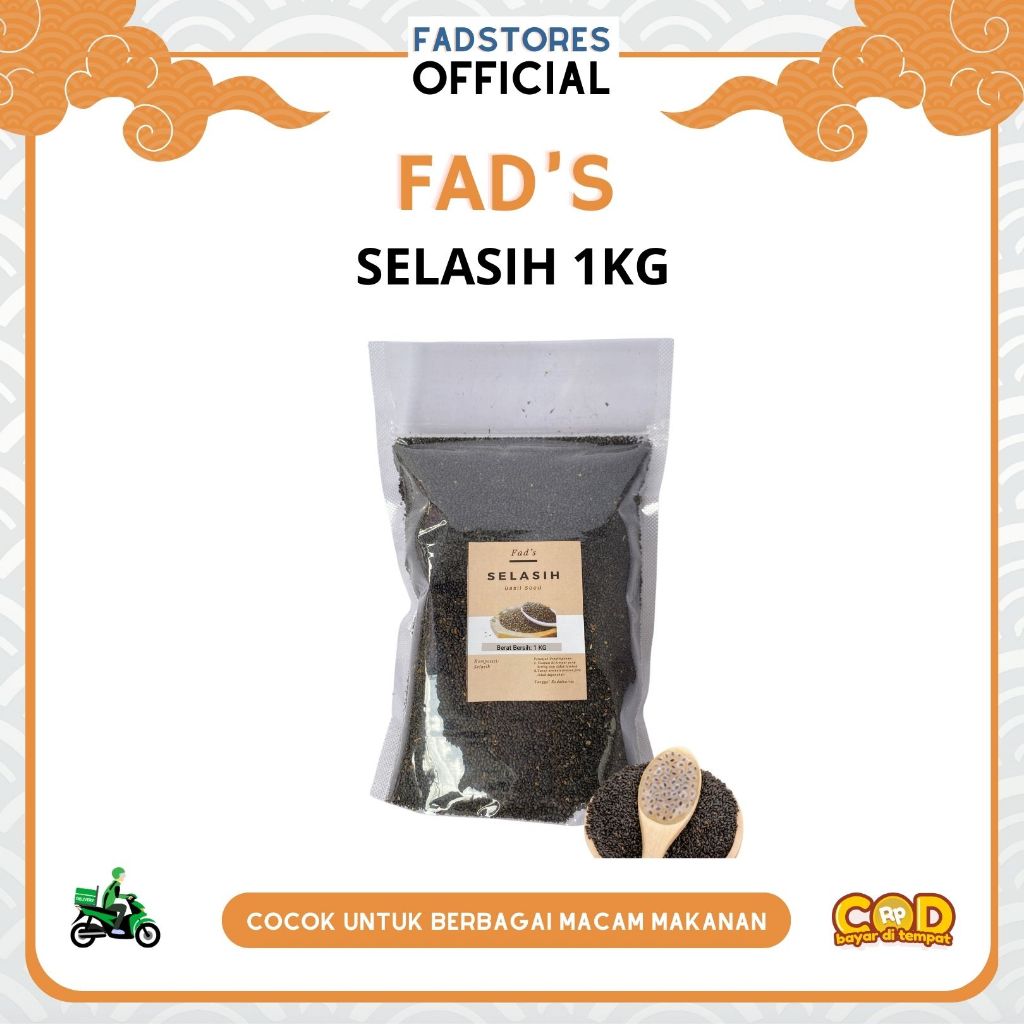 

Biji Selasih 1kg - Basil Seeds 1kg - Fad's Rempah Bubuk - Rempah JSR