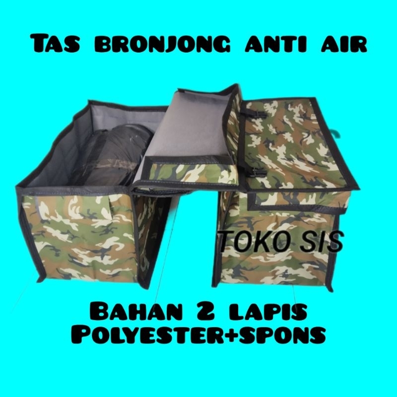 tas motor tas bronjong tas kandek tas kurir tas barang tas obrok anti air size jumbo motif army