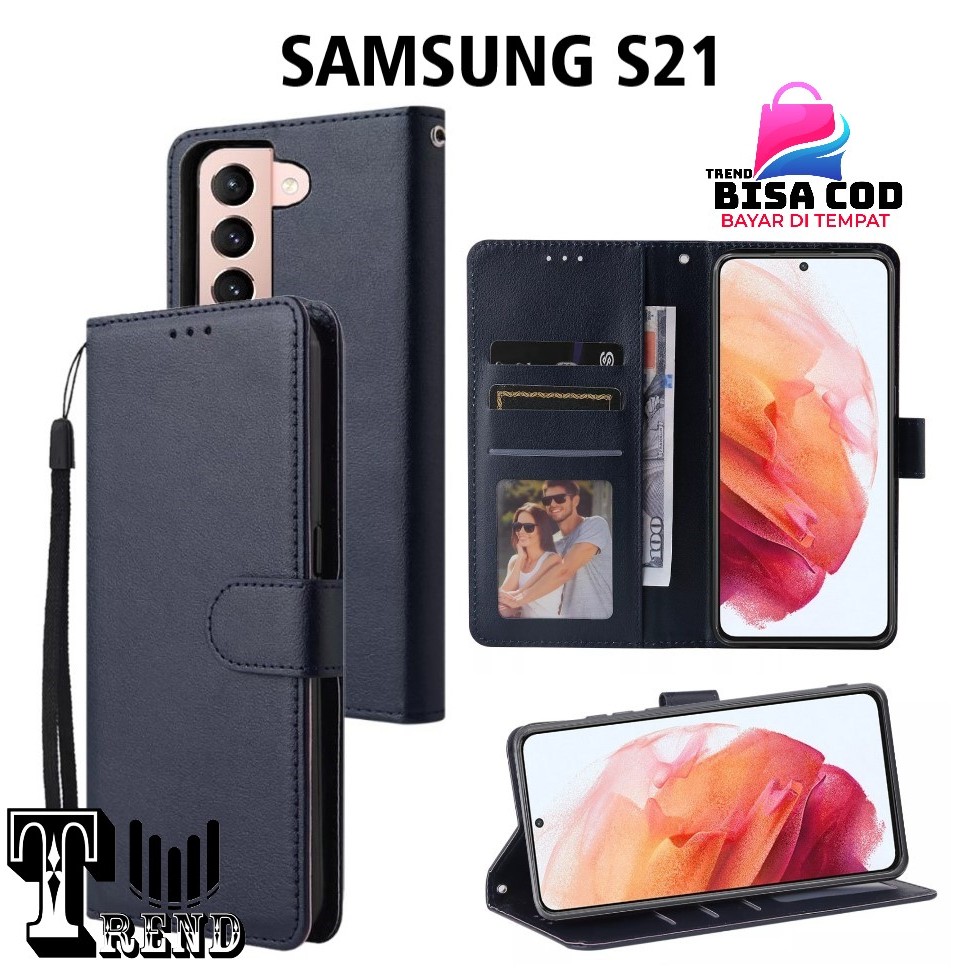 LEATHER CASE FLIP SAMSUNG S21 - FLIP CASE KULIT UNTUK SAMSUNG S21