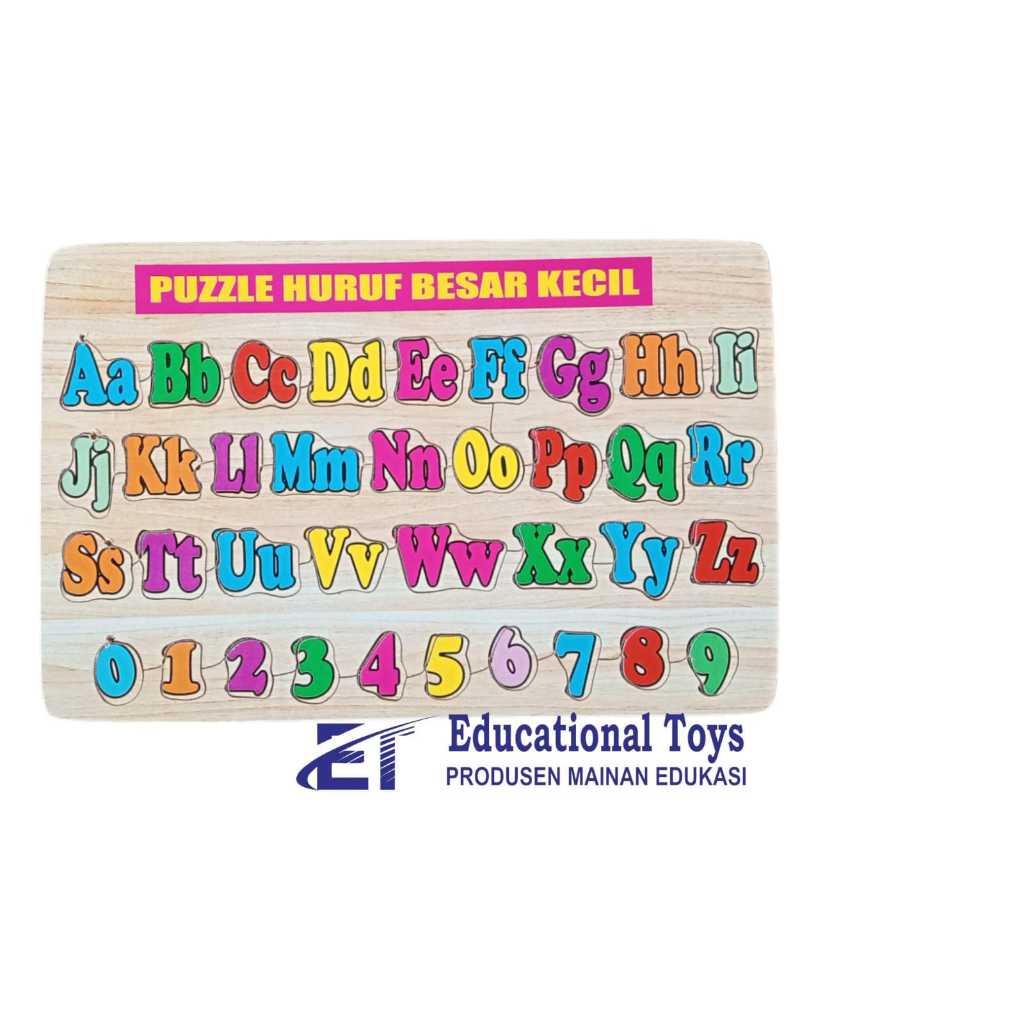 PUZZLE HURUF BESAR DAN KECIL ( MAINAN EDUKASI ANAK )