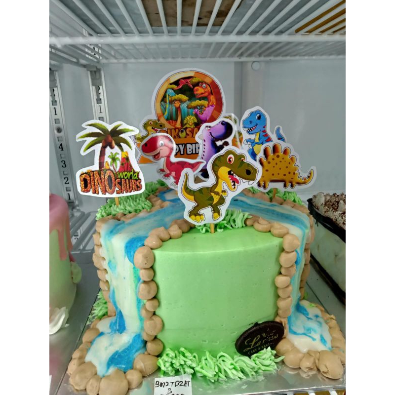 RB22 Kue ulang tahun anak laki-laki karakter dinosaurus - cake ultah dino - birthday cake anak