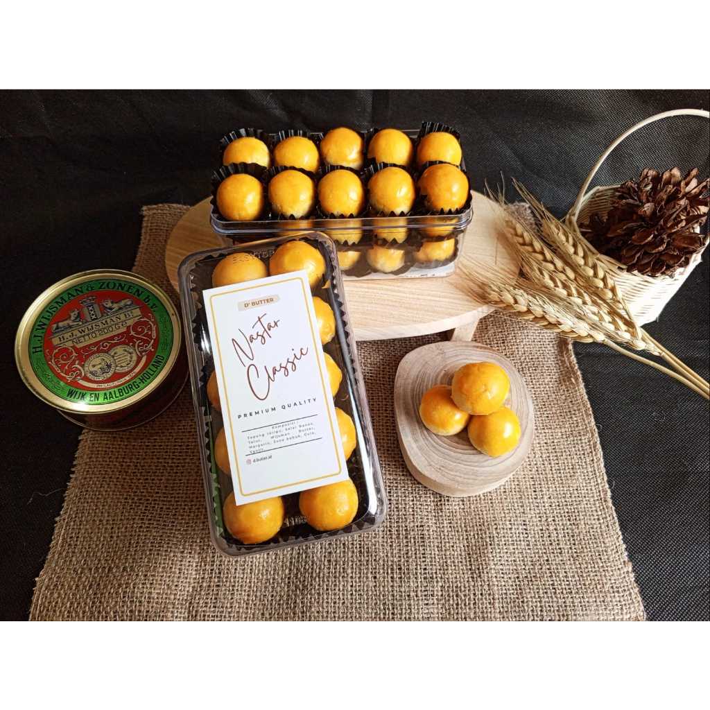 

Kue Kering Nastar Premium Wisman isi 30 pcs / Nastar Premium Wisman isi Selai Nanas Home Made
