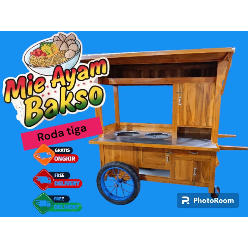 gerobak mie ayam bakso roda tiga