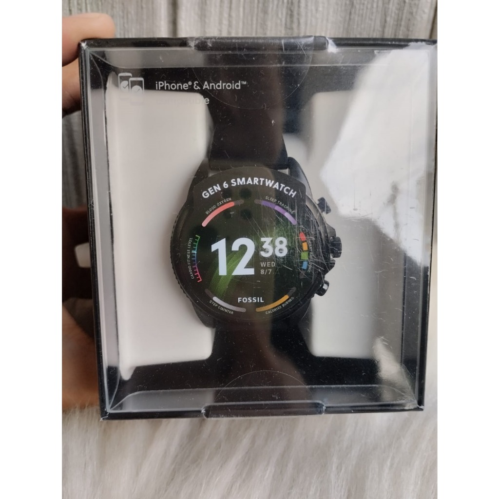 JAM TANGAN BRANDED Smartwatch Gen 6 FTW4061 Black Silicone
