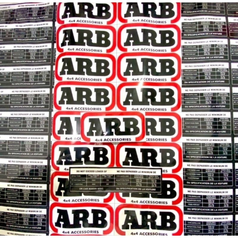 

STIKER ARB MURAH (sepasang)!!!