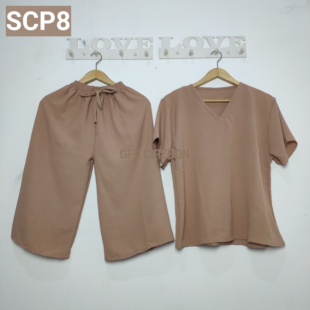 Setelan Crinkle Airflow / Setelan Baju Wanita Kekinian / One Set Crinkle Airflow Premium Original