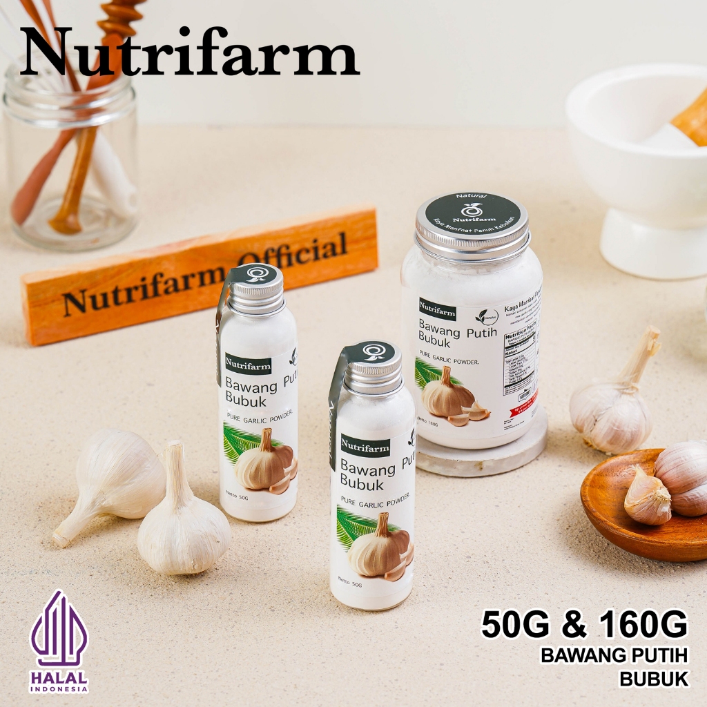 

NUTRIFARM BAWANG PUTIH BUBUK 50G 160 G / BAWANG PUTIH BUBUK SACHET