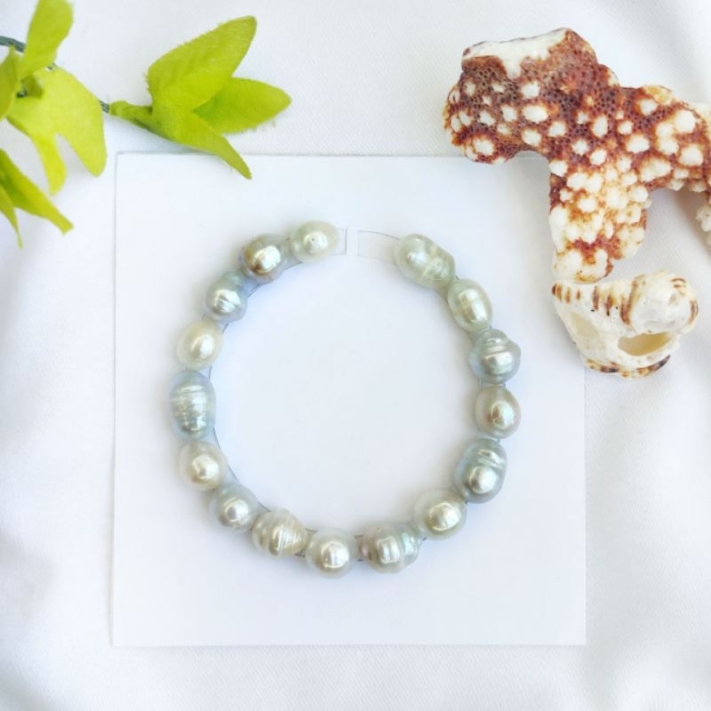 Ori Gelang Mutiara Air Laut Baroque Bergaransi dan Asli